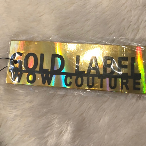 WOW COUTURE GOLD LABEL Sz Small Black Dress NWT - Picture 3 of 8